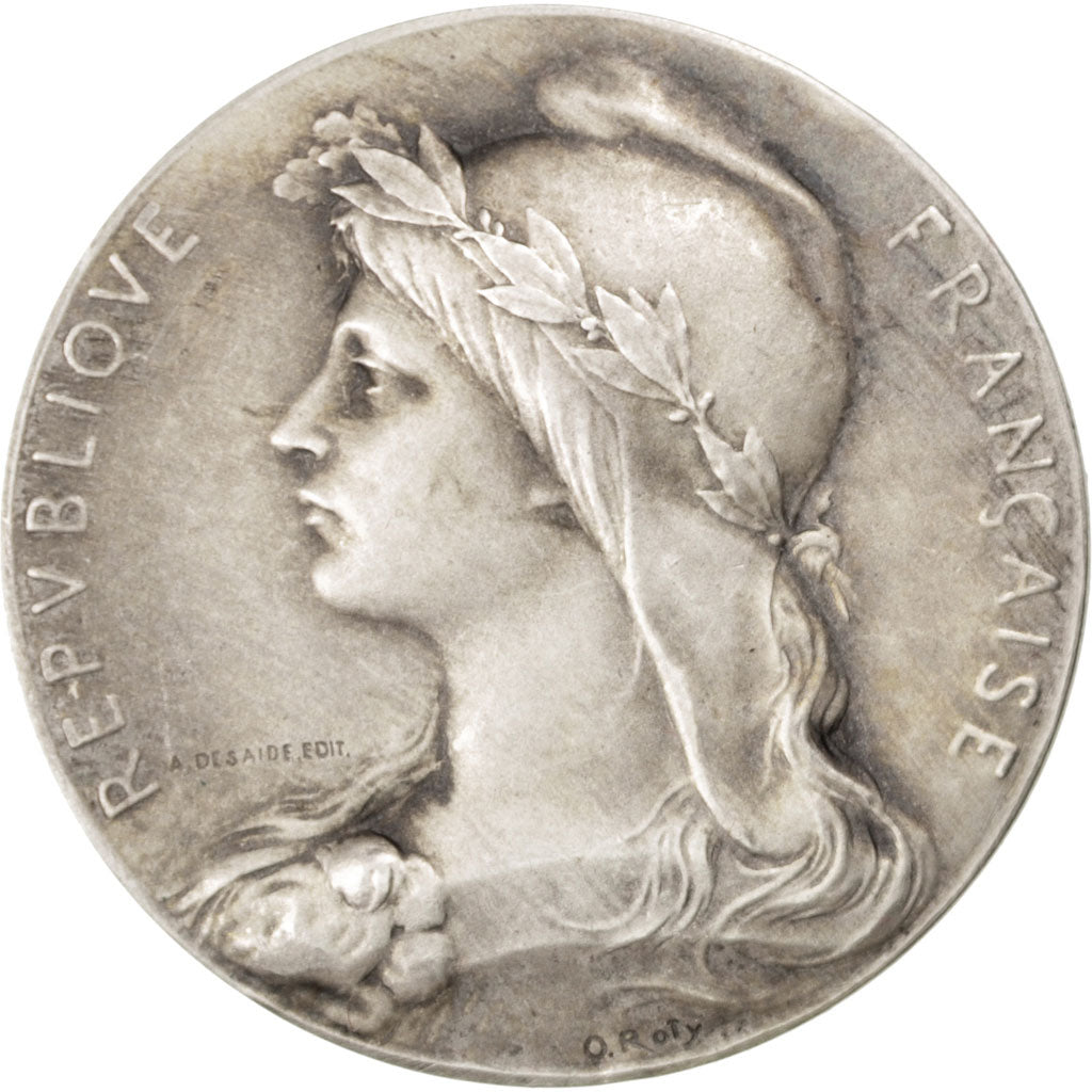France, Medal, French Third Republic, Medicine, Roty, AU(55-58), Silver