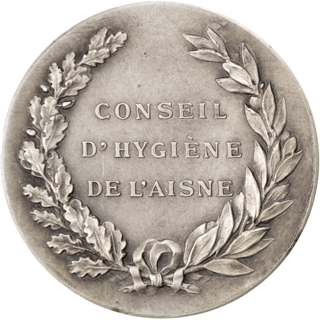 France, Medal, French Third Republic, Medicine, Roty, AU(55-58), Silver