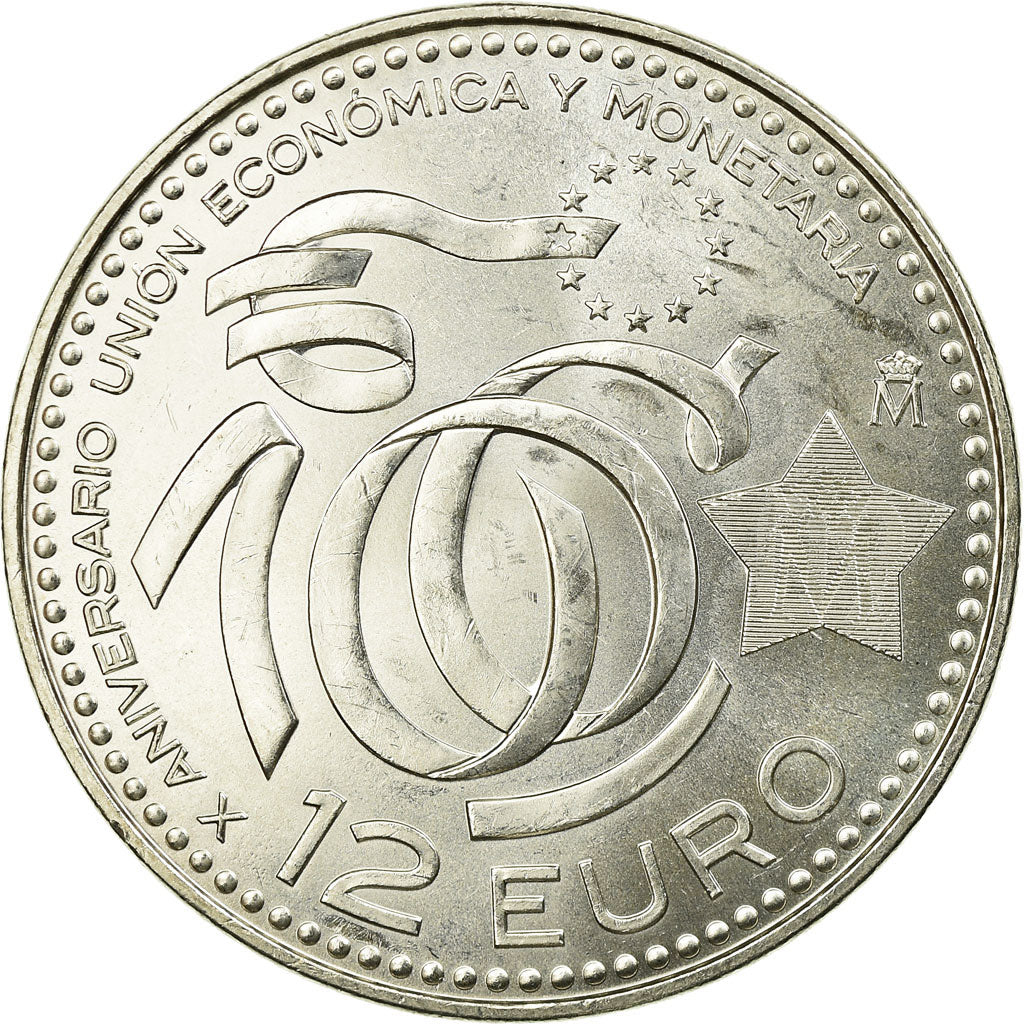 España, 12 Euro, 2009, EBC, Plata, KM:1212