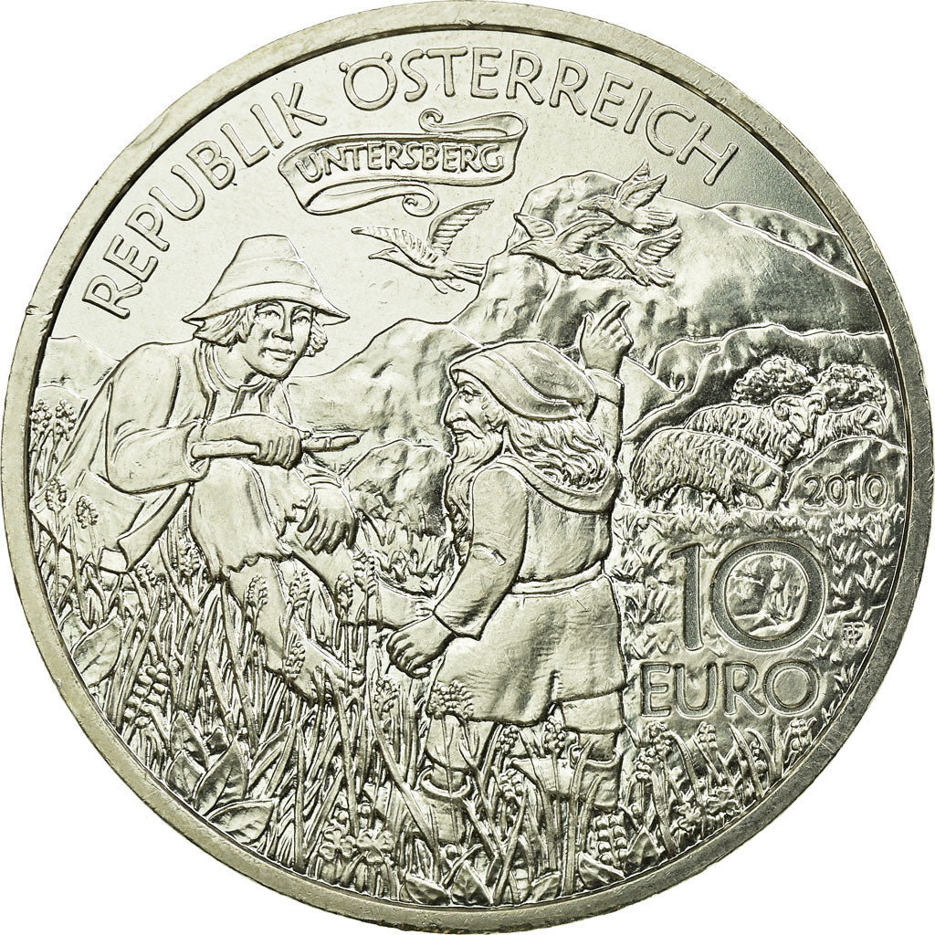 Moneta, Austria, 10 Euro, 2010, Vienna, (Wien), SPL, Argento, KM:3186