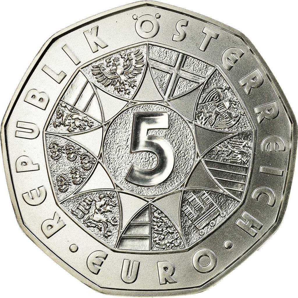 Áustria, 5 Euro, 2016, MS(65-70), Prata, KM:3242