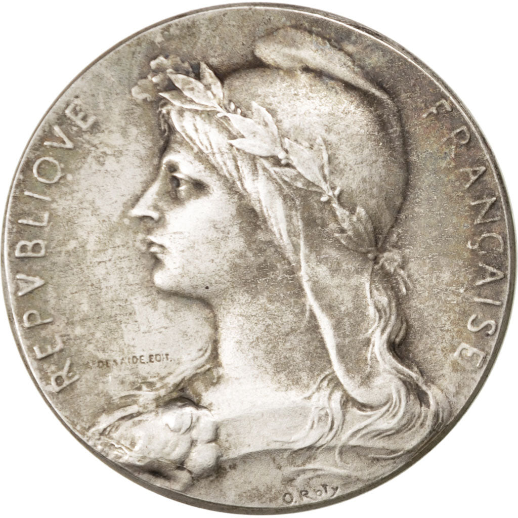 France, Medal, French Third Republic, Medicine, Roty, AU(50-53), Silver