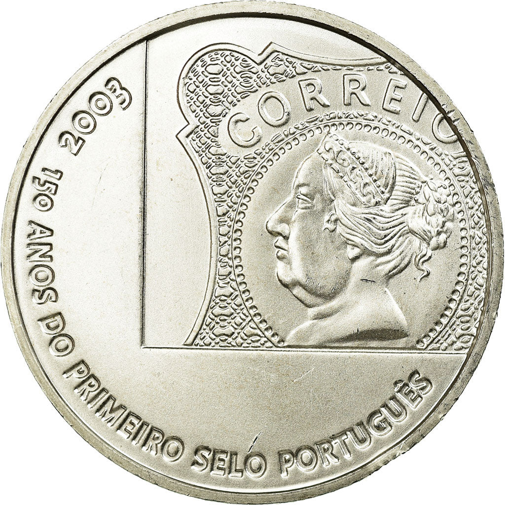 Portugal, 5 Euro, 2003, MS(65-70), Prata, KM:749