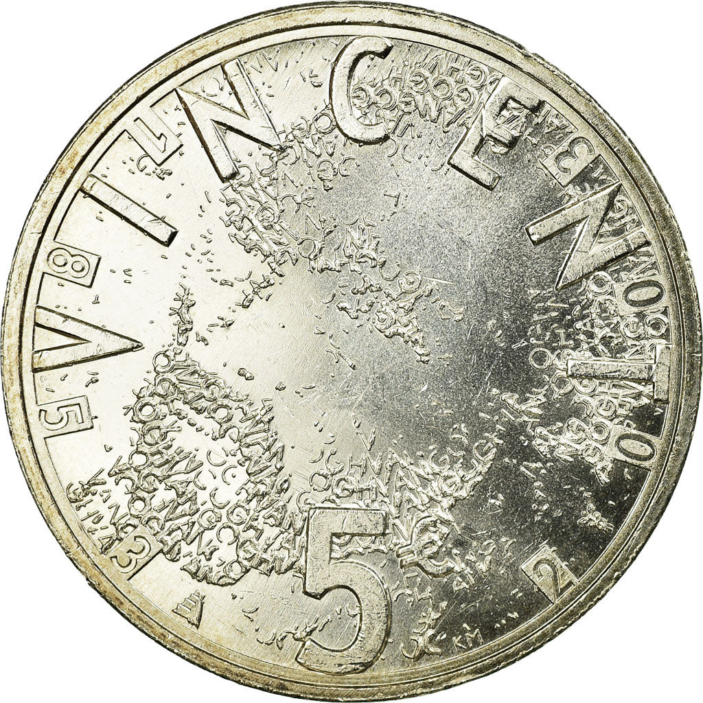 Paesi Bassi, 5 Euro, 2003, FDC, Argento, KM:245