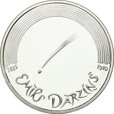 Letonia, 5 Euro, 2015, FDC, Plata, KM:166