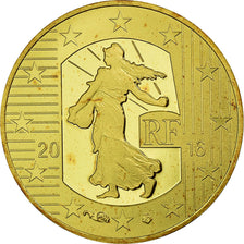 Frankrijk, Parijse munten, 10 Euro, Semeuse, Le Teston, 2016, FDC, Goud