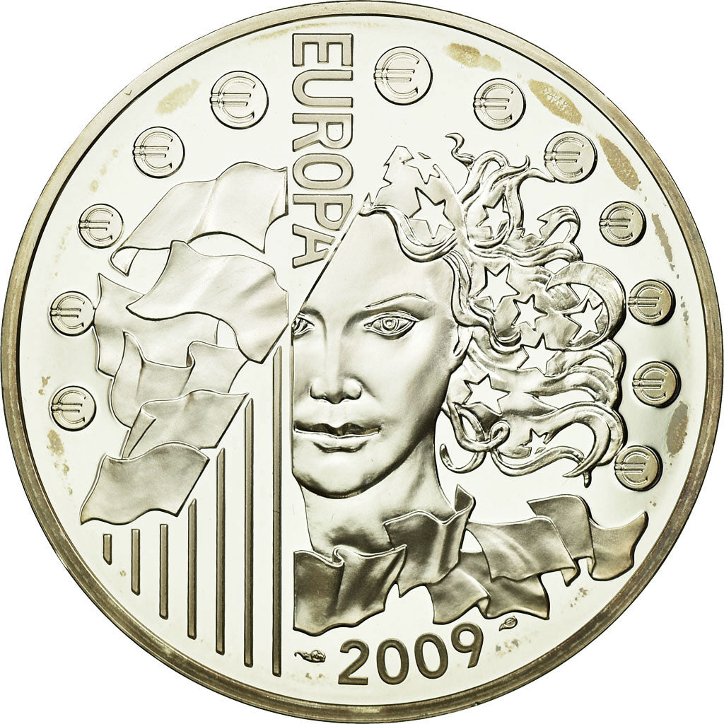 France, 10 Euro, 2009, FDC, Argent, Gadoury:EU358, KM:1591
