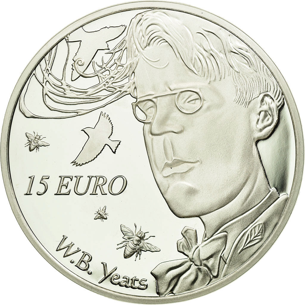 REPUBLIEK IERLAND, 15 Euro, 2015, FDC, Zilver