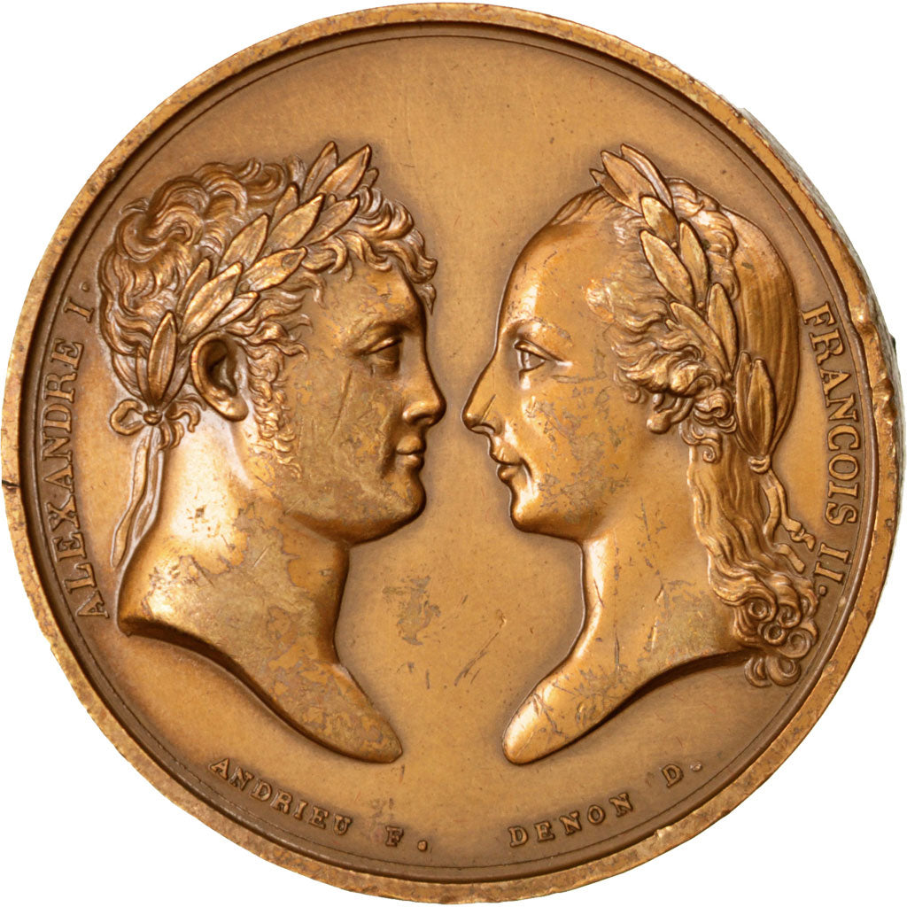 FRANCE, History, First French Empire, Medal, AU(50-53), Andrieu, Bronze, 41,...