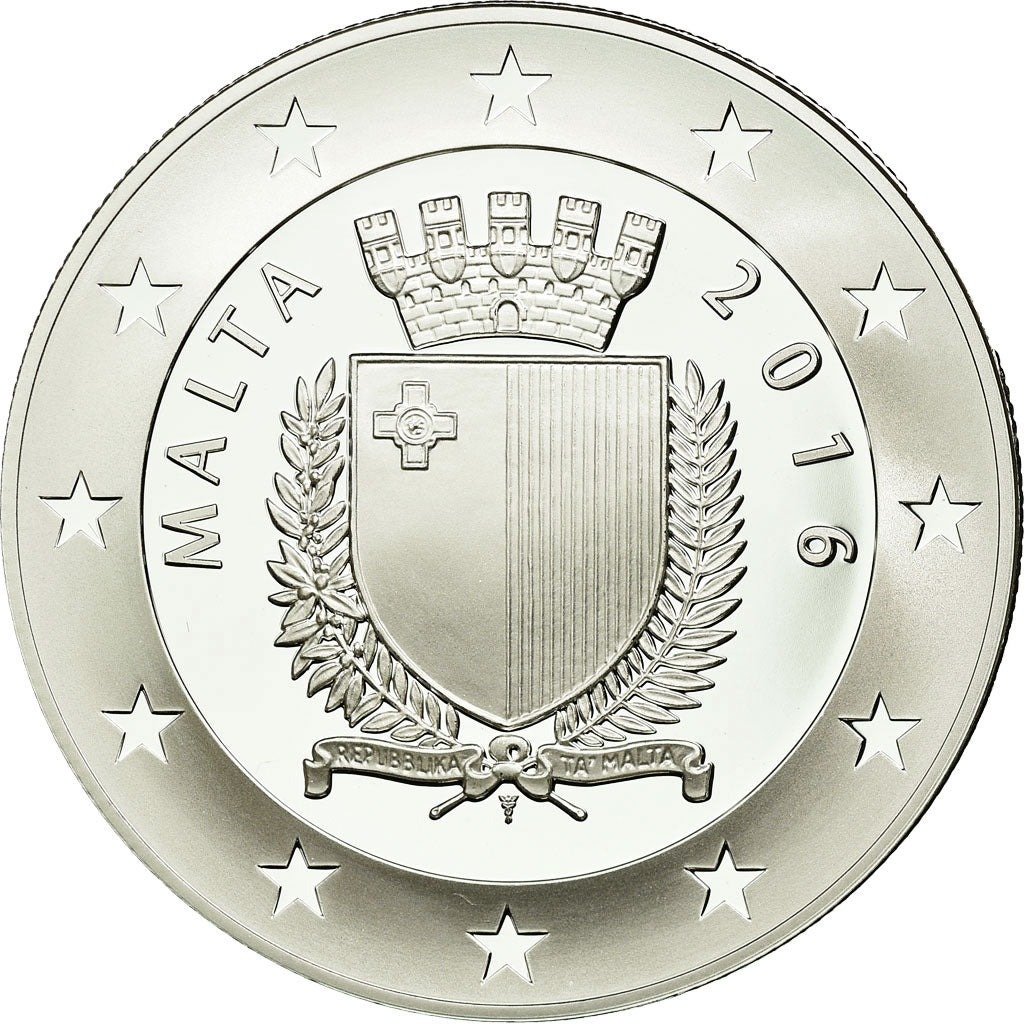 Malta, 10 Euro, 2016, MS(65-70), Prata