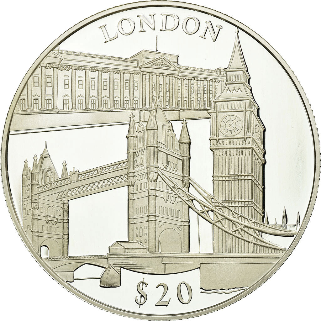 Coin, Liberia, 20 Dollars, 2000, MS(65-70), Silver, KM:639