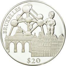 Coin, Liberia, 20 Dollars, 2000, MS(65-70), Silver, KM:638