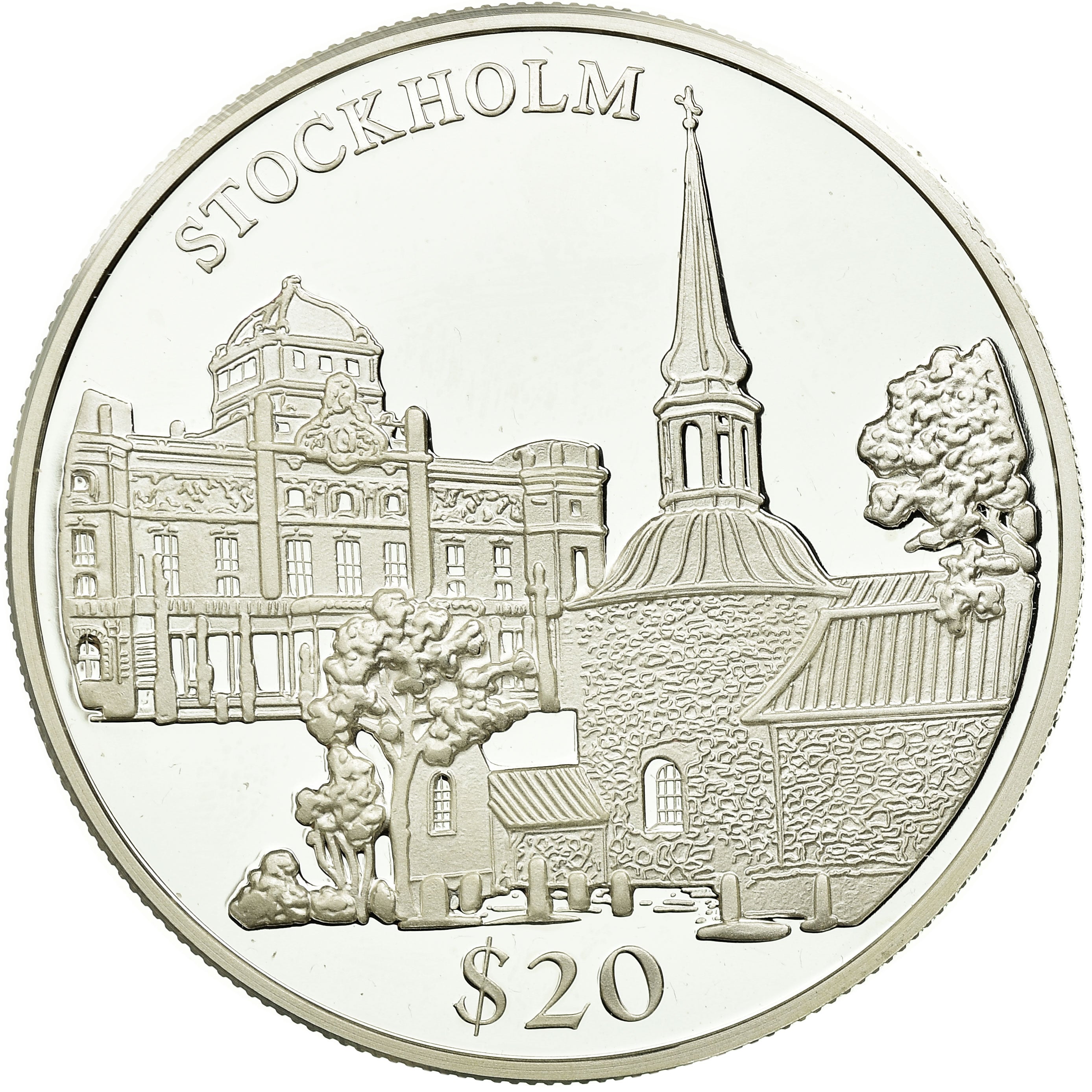 Coin, Liberia, 20 Dollars, 2000, MS(65-70), Silver, KM:642