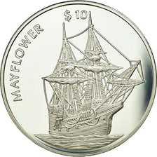 Monnaie, Liberia, 10 Dollars, 1999, FDC, Argent, KM:468