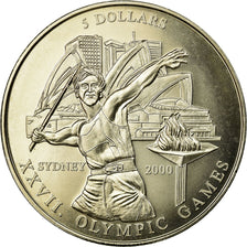 Coin, Liberia, 5 Dollars, 2000, MS(65-70), Copper-nickel, KM:735