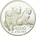 Coin, Zambia, 4000 Kwacha, 2000, British Royal Mint, MS(65-70), Silver, KM:158