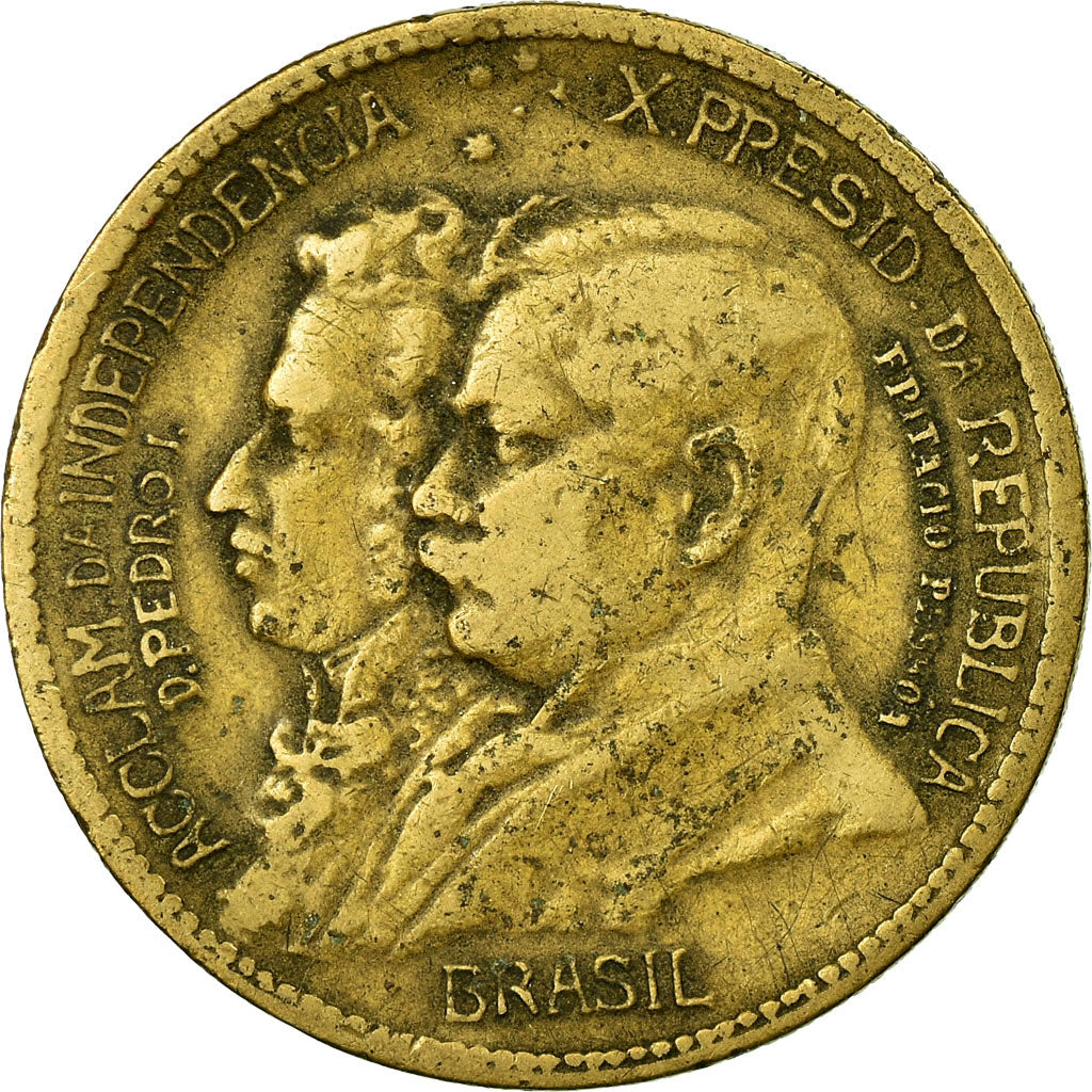 Monnaie, Brésil, 1000 Reis, 1922, TB+, Aluminum-Bronze, KM:522.1