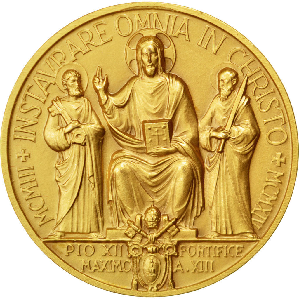Vatican, Religions & beliefs, Medal, MS(65-70), Bronze, 35, 18.20