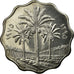 Moneda, Iraq, 10 Fils, 1975/AH1395, EBC+, Acero inoxidable, KM:142
