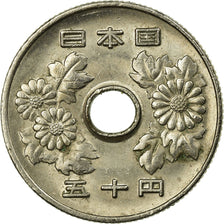 Monnaie, Japon, Hirohito, 50 Yen, 1988, TTB, Copper-nickel, KM:81