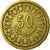Moneta, Tunisia, 50 Millim, AH 1380/1960, Paris, AU(55-58), Mosiądz, KM:308