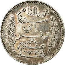 Coin, Tunisia, Muhammad al-Nasir Bey, 50 Centimes, 1916/AH1335, Paris