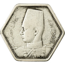 Coin, Egypt, Farouk, 2 Piastres, 1944/ AH1363, British Royal Mint, VF(30-35)