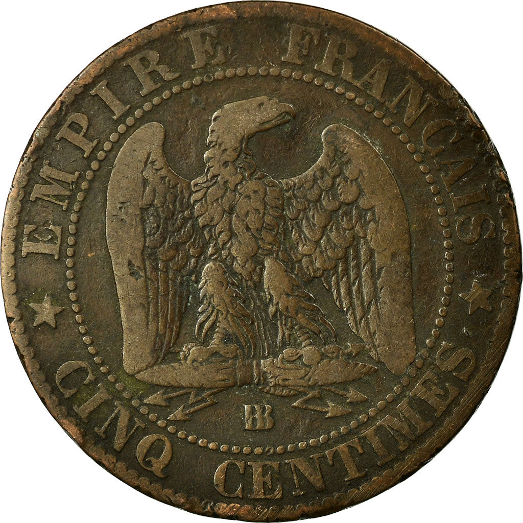 Coin, France, Napoleon III, Napoléon III, 5 Centimes, 1862, Strasbourg