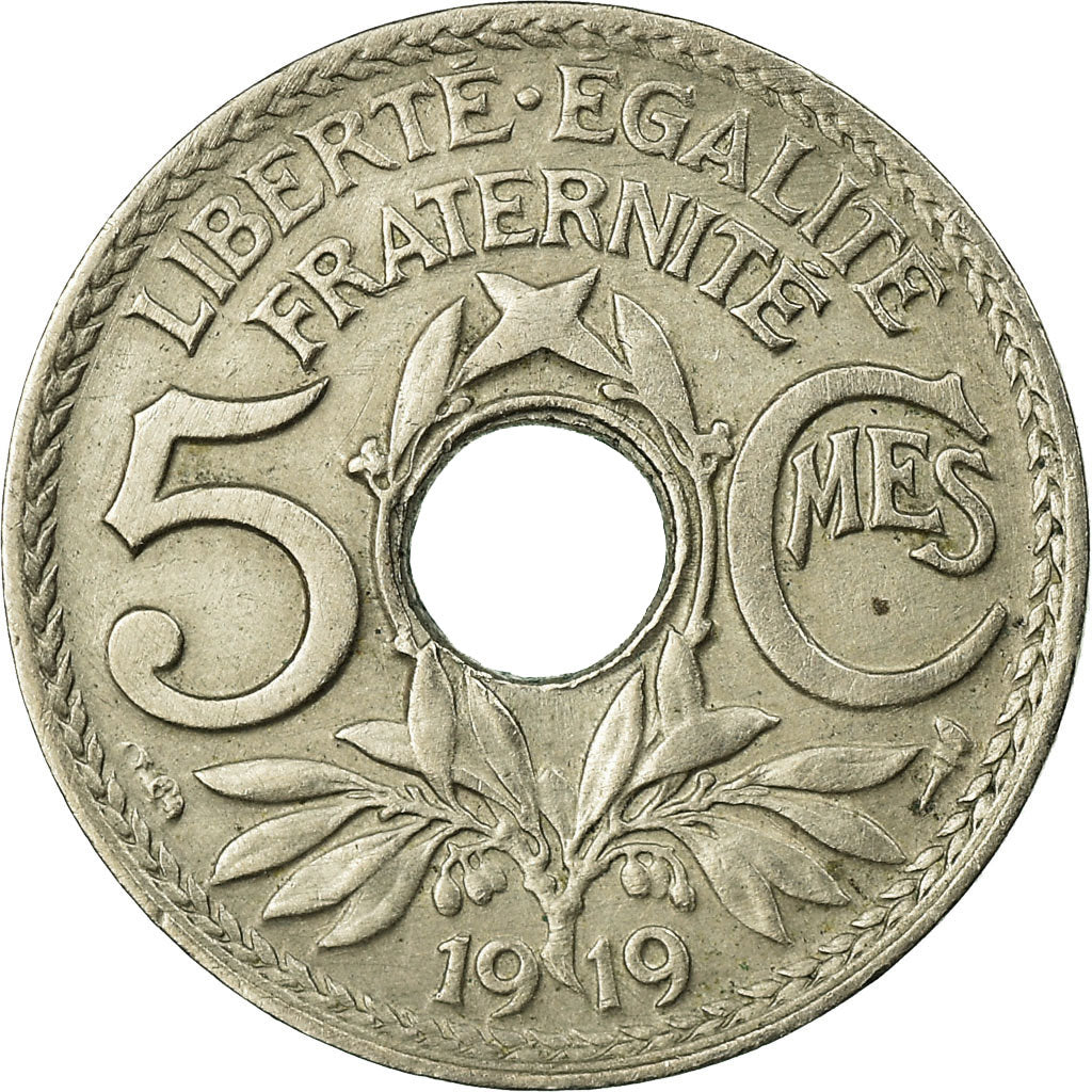 Monnaie, France, Lindauer, 5 Centimes, 1919, Paris, SUP, Copper-nickel
