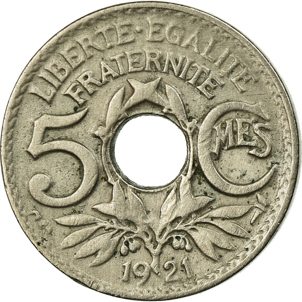 Monnaie, France, Lindauer, 5 Centimes, 1921, Paris, TTB, Copper-nickel