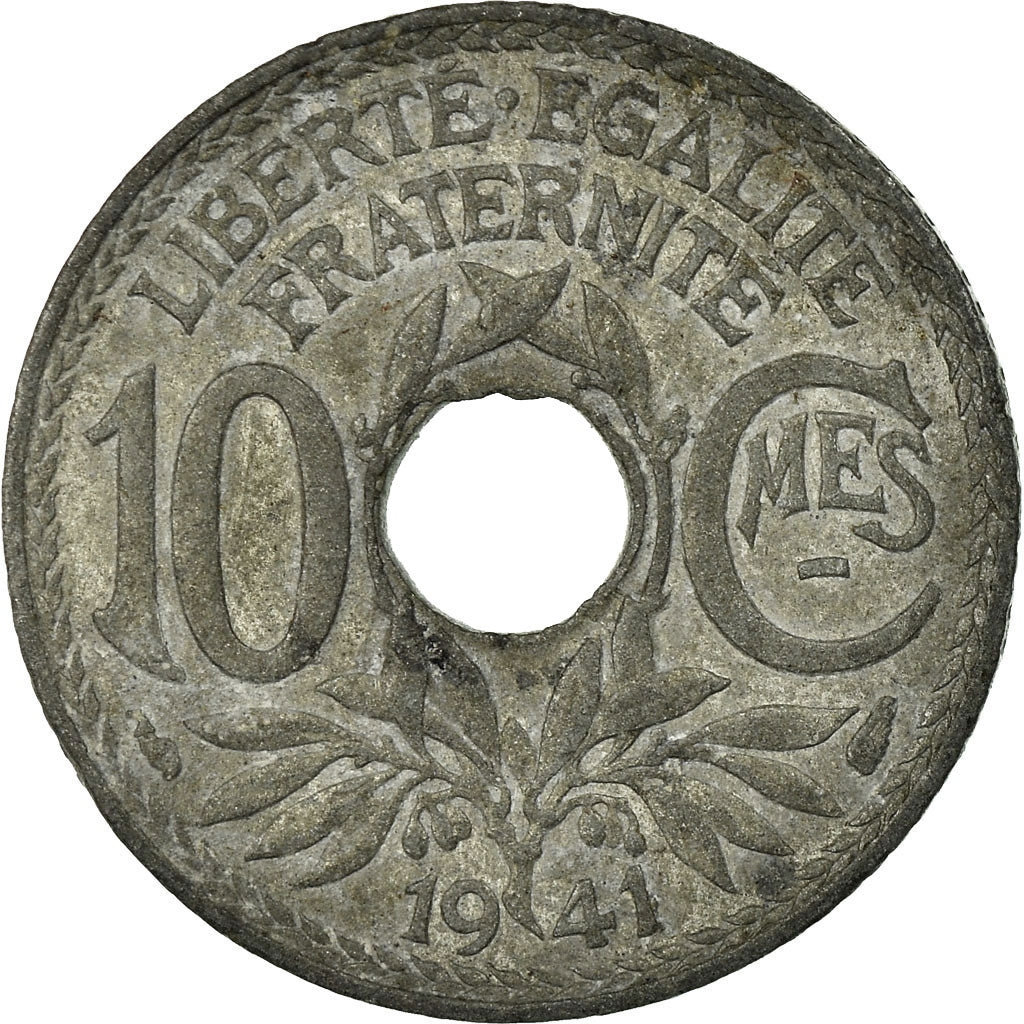 Coin, France, Lindauer, 10 Centimes, 1941, Paris, VF(30-35), Zinc, KM:896