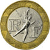 Moneda, Francia, Génie, 10 Francs, 1991, Paris, BC+, Bimetálico, KM:964.1