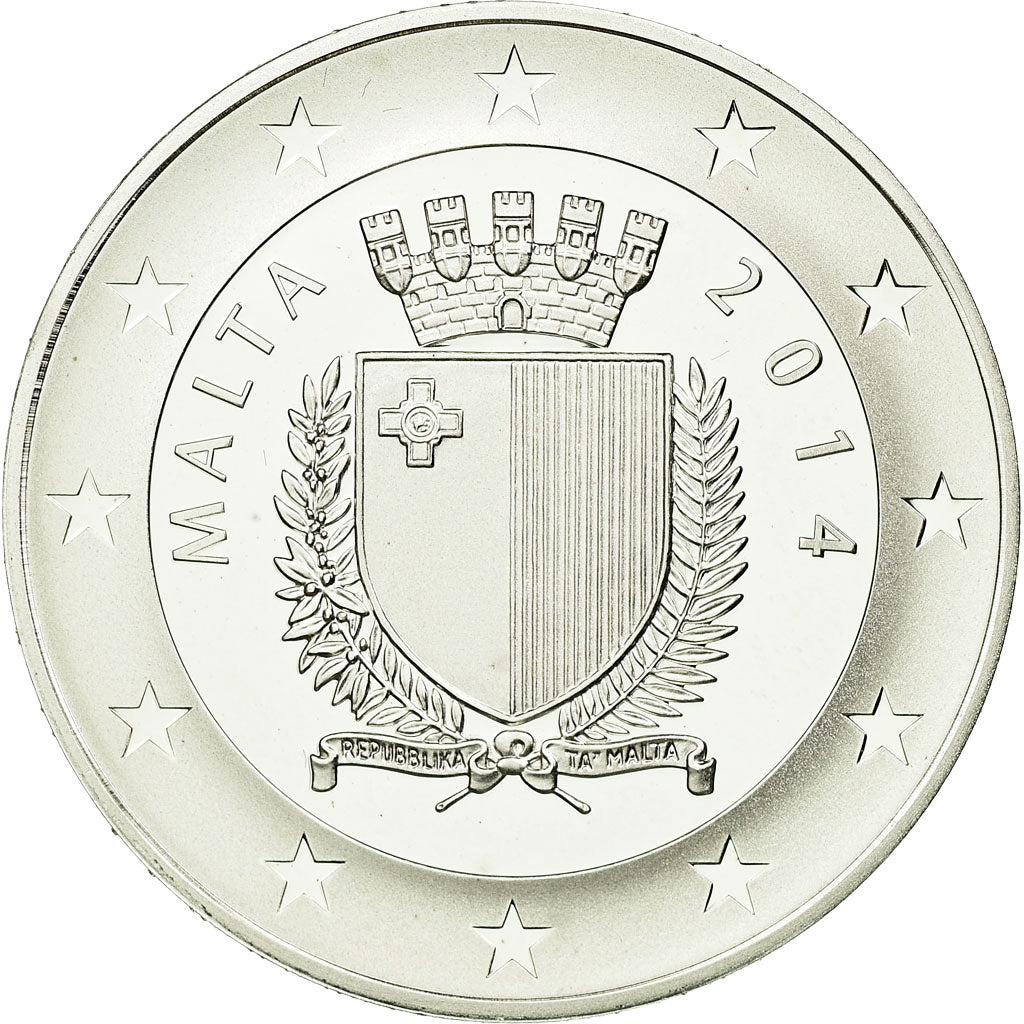 Malta, 10 Euro, 2014, FDC, Plata, KM:163