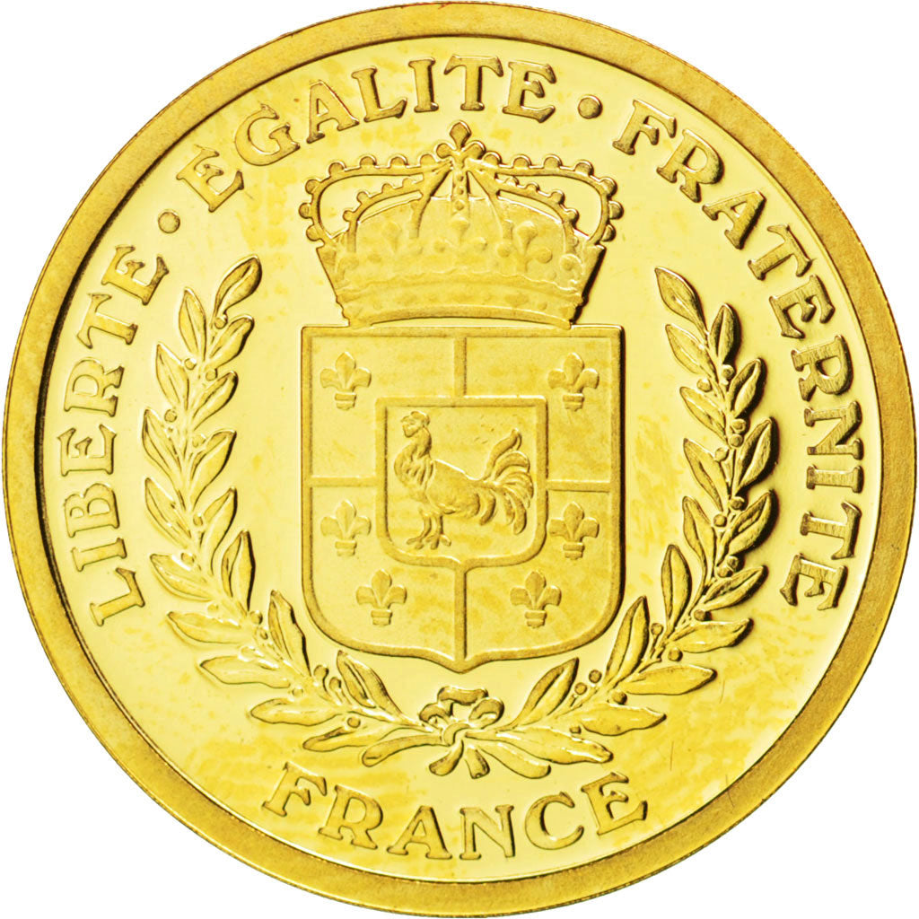France, Medal, French Fifth Republic, Politics, Society, War, MS(65-70), Gold