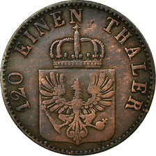Münze, Deutsch Staaten, PRUSSIA, Wilhelm I, 3 Pfennig, 1863, Berlin, SS