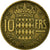 Coin, Monaco, Rainier III, 10 Francs, 1950, VF(30-35), Aluminum-Bronze, KM:130