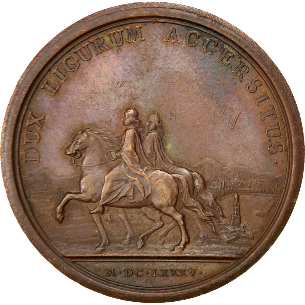 FRANCE, History, Louis XIV, Medal, AU(50-53), Bronze, 41, 33.00