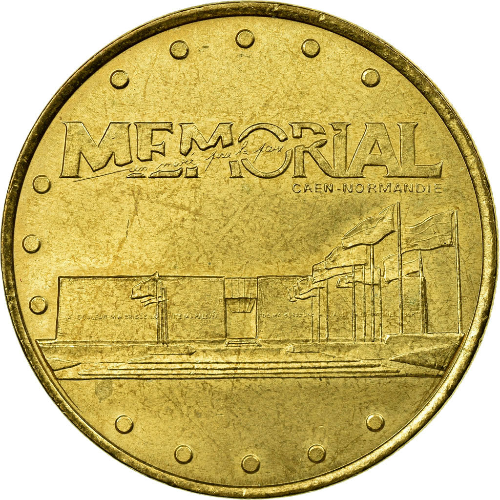 France, Jeton, Jeton Touristique, Caen - Mémorial n°1, Arts & Culture, 2001