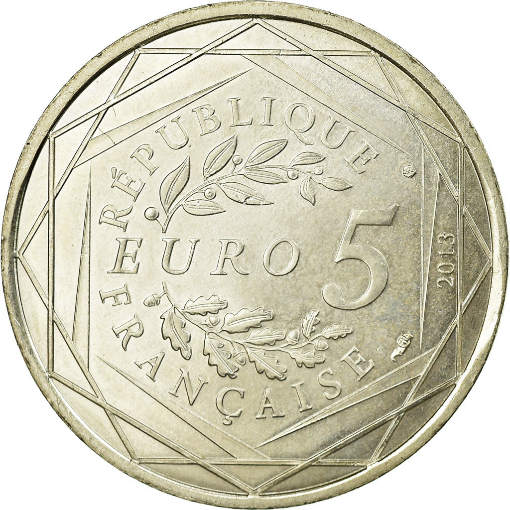 France, 5 Euro, 2013, EF(40-45), Silver, Gadoury:EU646