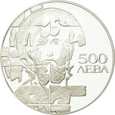 Moneta, Bulgaria, 500 Leva, 1993, MS(65-70), Srebro, KM:206