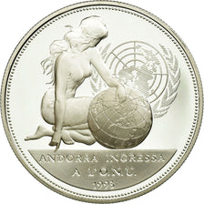 Moneta, Andorra, 10 Diners, 1994, MS(65-70), Srebro, KM:97