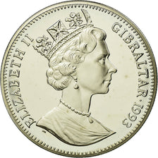 Coin, Gibraltar, Elizabeth II, 2.8 Ecus, 1993, MS(65-70), Copper-nickel, KM:478