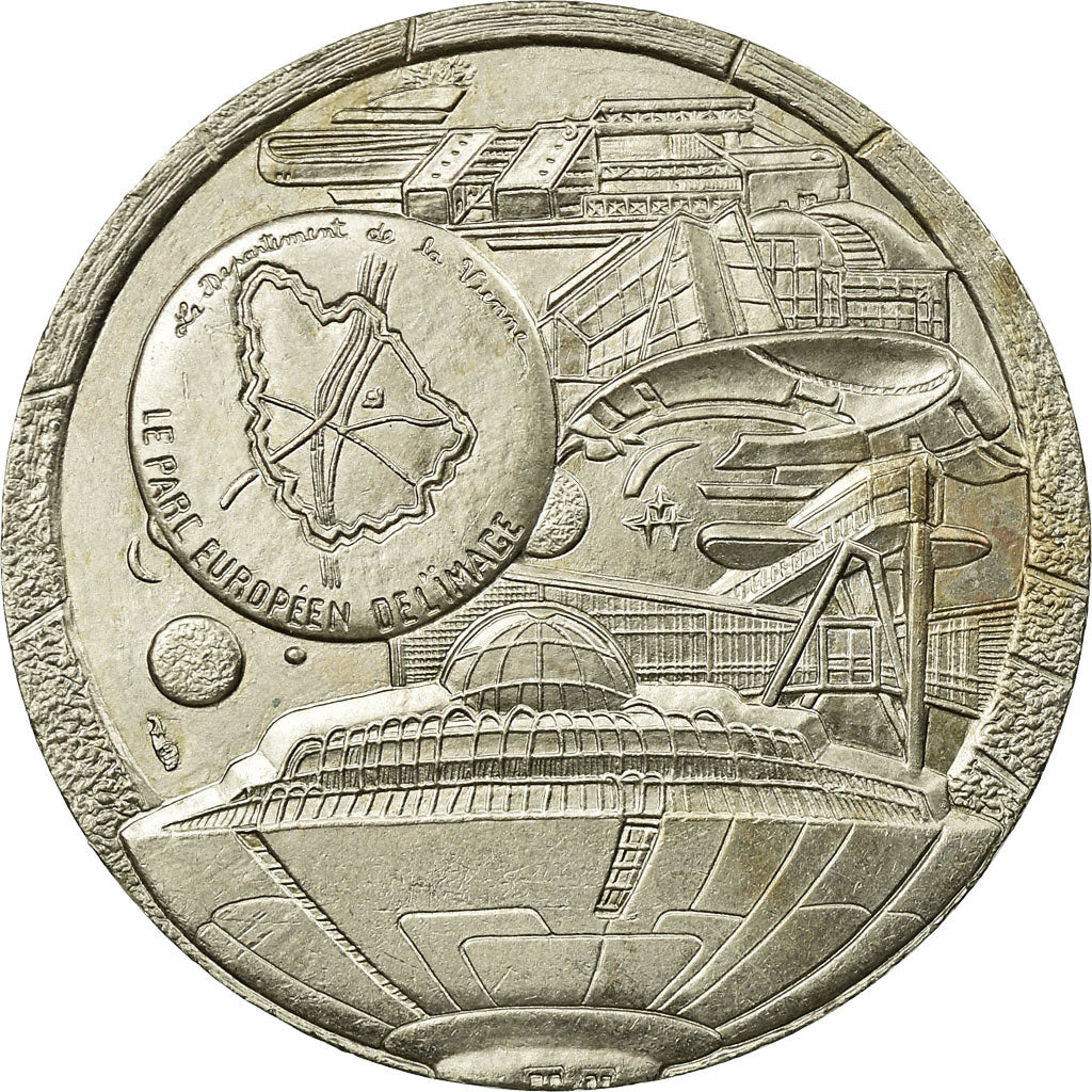 Frankreich, Token, Touristic token, Jaunay-Clan - Futuroscope, VZ, Cupro-nickel