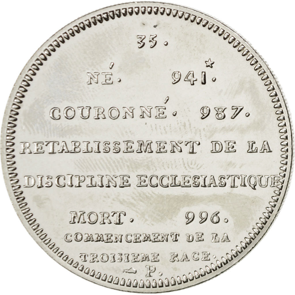 Collection des Rois de France, Hugues Capet, Médaille