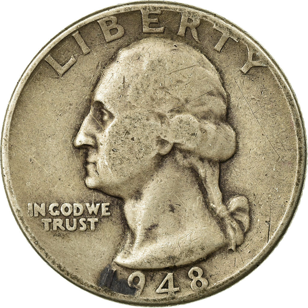 Monnaie, États-Unis, Washington Quarter, Quarter, 1948, U.S. Mint