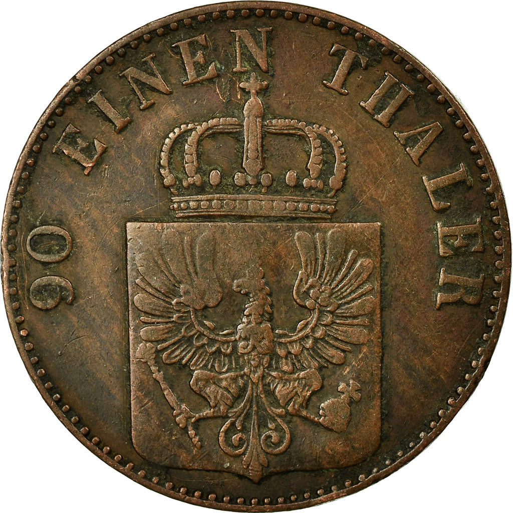 Coin, German States, PRUSSIA, Friedrich Wilhelm IV, 4 Pfennig, 1855, EF(40-45)