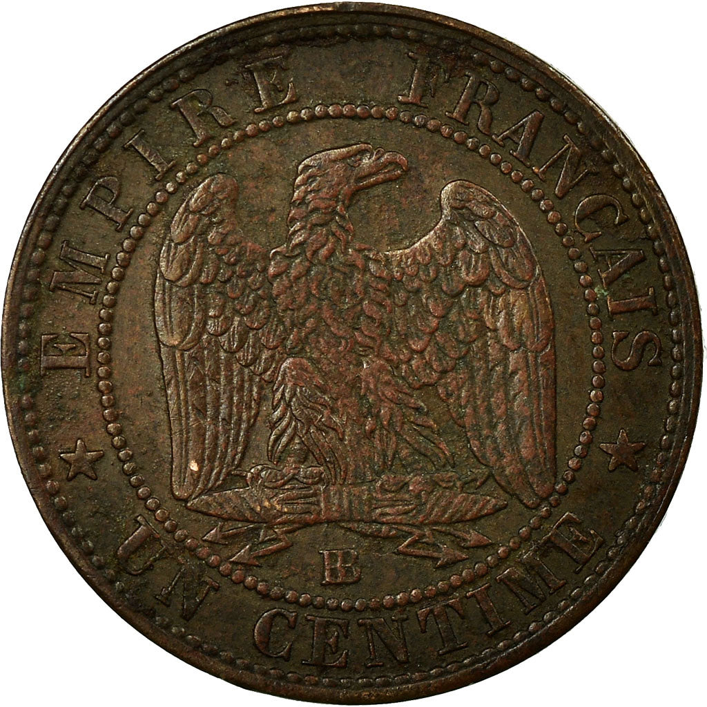 Munten, Frankrijk, Napoleon III, Napoléon III, Centime, 1855, Strasbourg, ZF