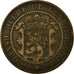 Coin, Luxembourg, William III, 10 Centimes, 1870, Utrecht, EF(40-45), Bronze