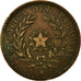 Moeda, Paraguai, 2 Centesimos, 1870, EF(40-45), Cobre, KM:3