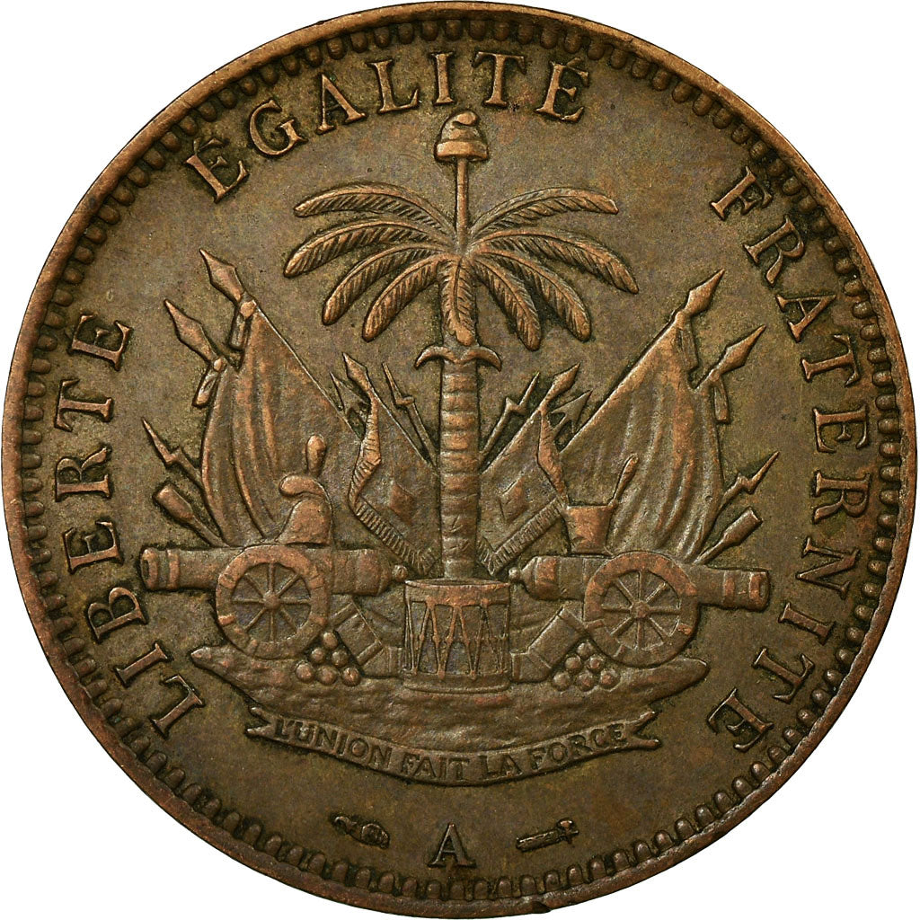 Moneta, Haiti, Centime, 1886, EF(40-45), Bronze, KM:48